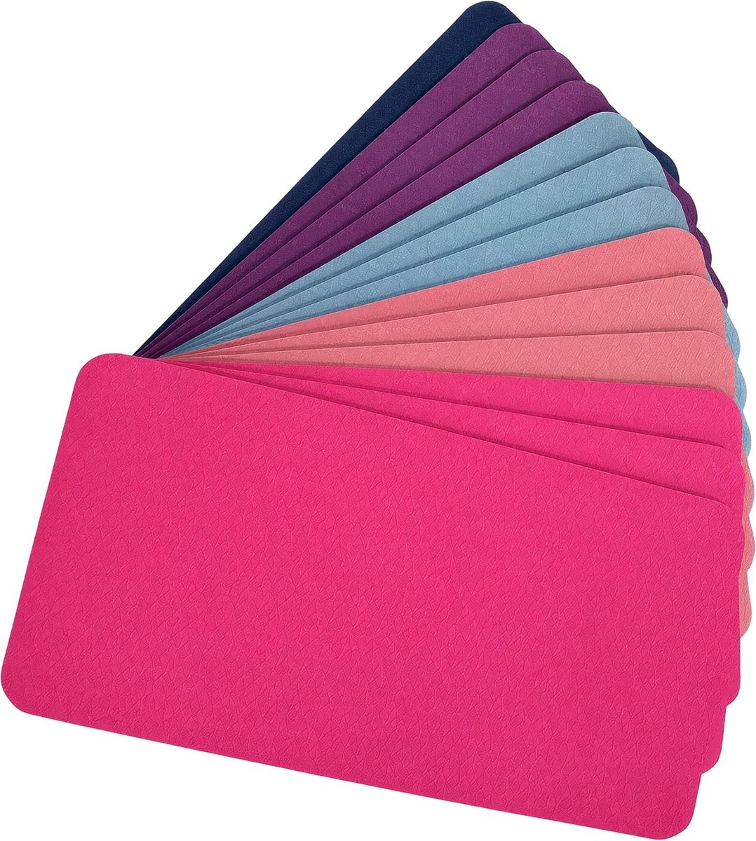Lichte, Antislip Yoga Mat voor Yoga, Pilates en Fitness Training - Ideaal voor Thuisgebruik en Sportactiviteiten (34 * 17 * 0.8)