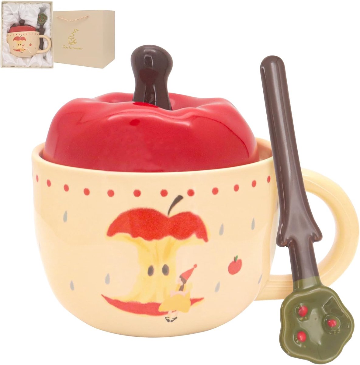 Koffiemok - Cadeau voor vrouwen - Cadeau voor vriendin - 420 ml - Creatieve porseleinen mok - Koffiemok - Melkbeker - Theemok voor thuis en op kantoor