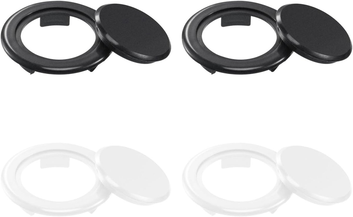 4 Stuks Tafel -Chean Deksel, Buitentafelaccessoires, Plastic Deksel, Geschikt Voor Tuinen, Werven, Cafés (Zwart, Wit).