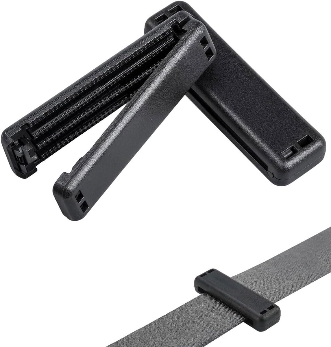 2 stuks veiligheidsgordelstoppers voor de auto, klein en robuust, vergrendeling van de veiligheidsgordel, veilig en bruikbaar, veiligheidsgordelversteller voor de auto