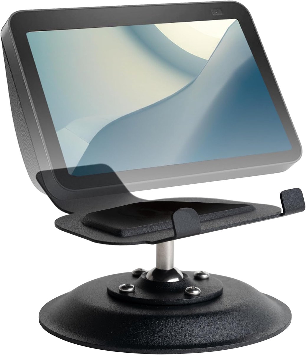 Shinar Metalen houder standaard voor echo Show 8 (3e generatie),zwart