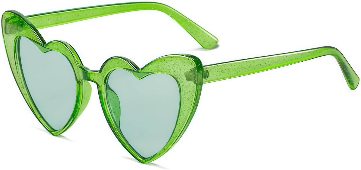 Hartvormige zonnebril voor dames, vintage, cateye, retro, leuke hippiestijl, hippiefeestbril