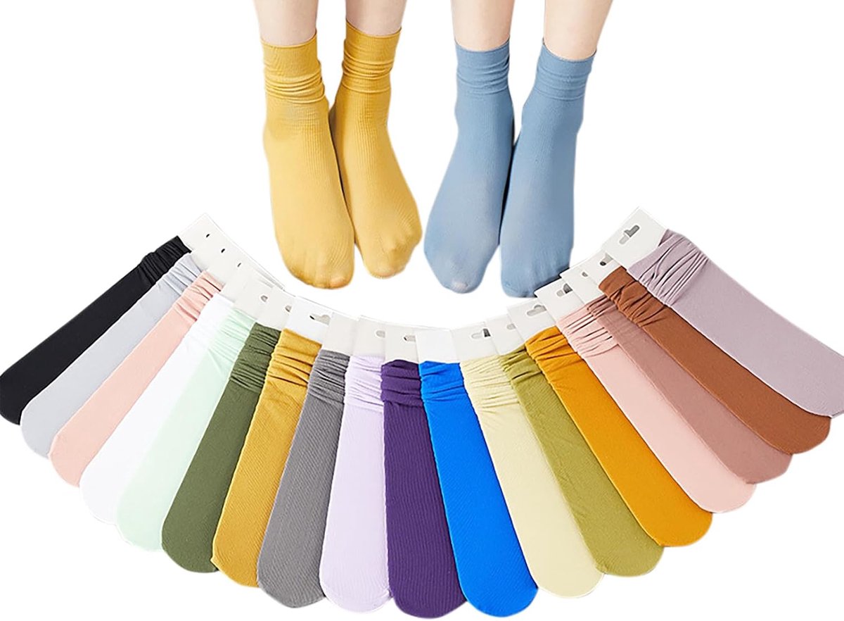 Womens Crew Socks V346QK O, koffie, één maat
