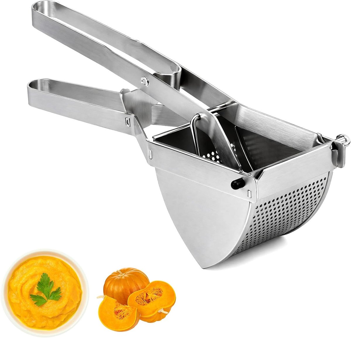 Roestvrij staal 650 ml, grote aardappelpers met 30 cm handvat