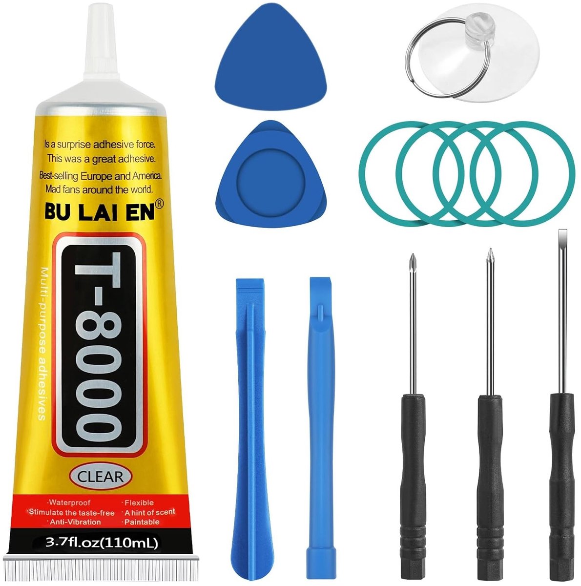 Repair Kit 110ml voor Smartphone Schermreparatie - Hechtmiddel voor Telefoons, Tablets en Laptops - Geschikt voor T8000 Schermen en Camera's