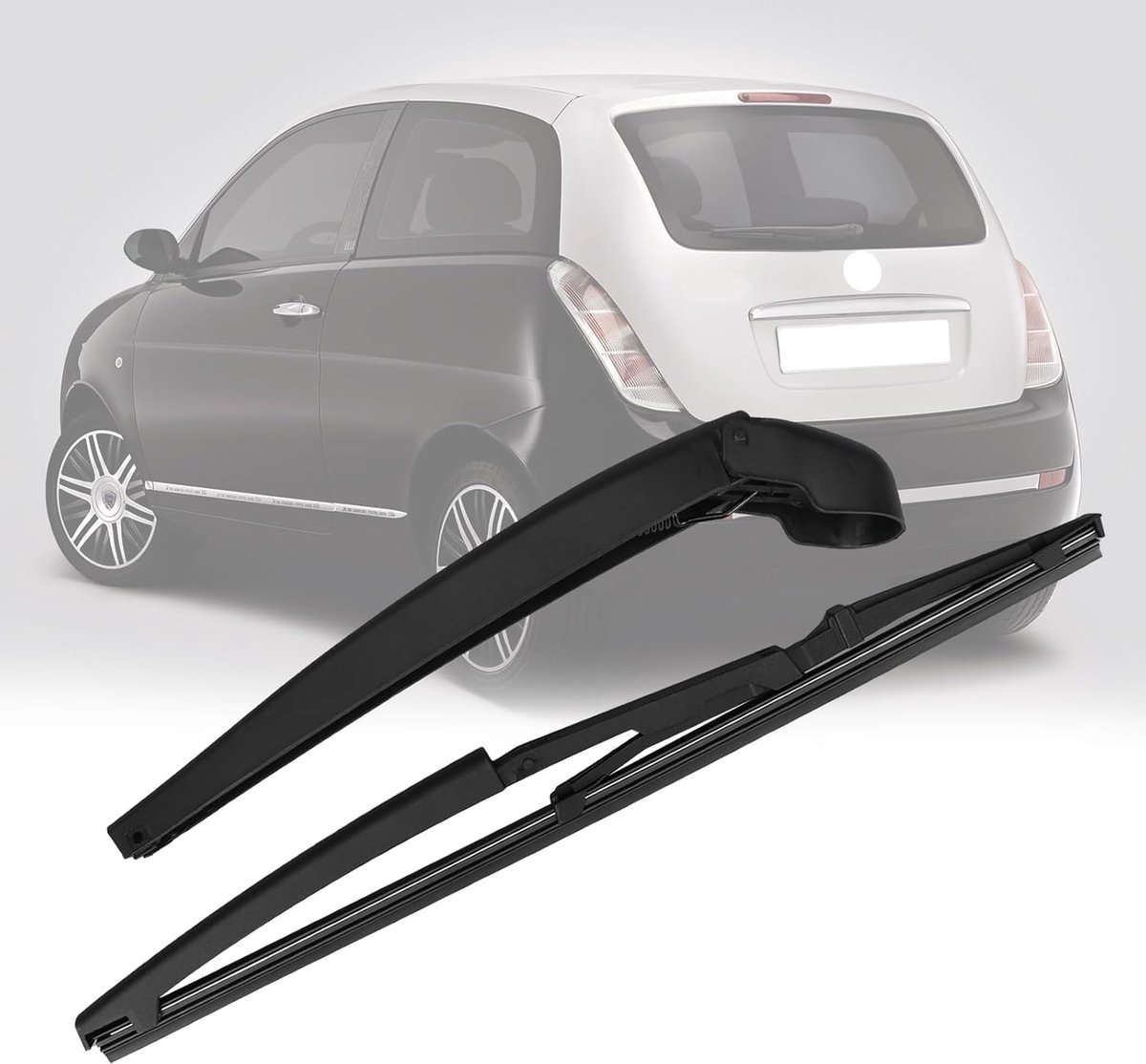 Compatibel met Lancia Ypsilon Type 843 2002-2011, achterruitwisser achterruitenwisserarm auto achterruitenwisserblad kit waterdichte achterruitwisserarm