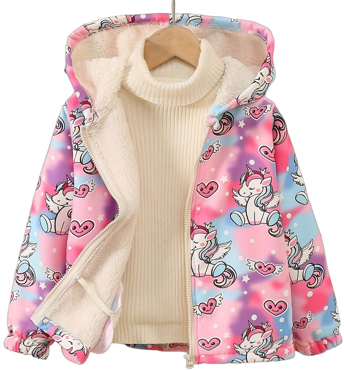 Currero Winterjas Parka Meisjes Lange Jas Meisje Wintermantel Overjas Gewatteerd Waterdicht Winter Stijlvol Mantel Kinderen Pony 4-5 Jaar Roze