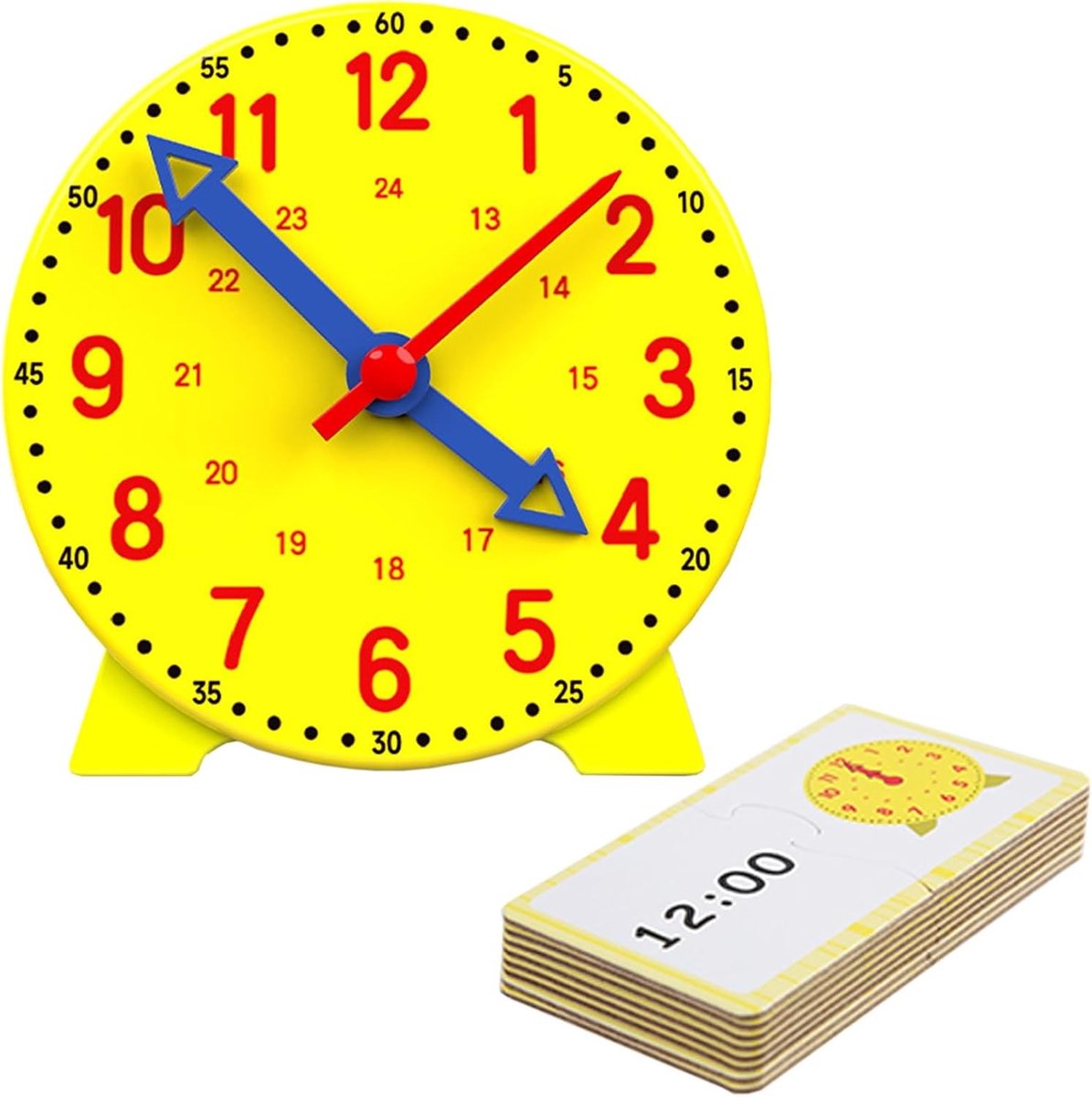 Educatieve Horloge voor Kinderen, Leerzaam Speelgoed, Tijdbeheer, Educatief Cadeau, Mini Horloge, Ontwikkeling van Tijdvaardigheden, 12 cm, 12/24 Uur Functie