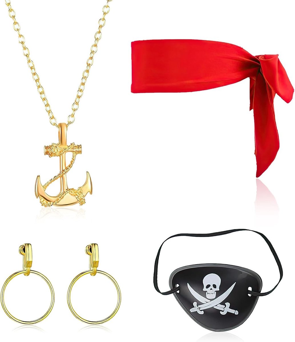 Halloween Kostuum Accessoire Set voor Volwassenen en Kinderen met Sieraden en Kettingen