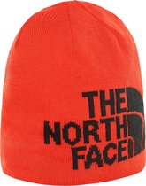 The North Face Highline Beanie Unisex Muts - Fiery Red/Tnf Black - One Size
