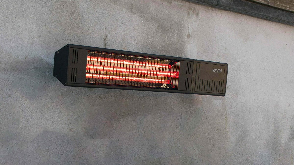 Sunred Fortuna Ultra 1500 W - Wall-mounted patio heater - Black