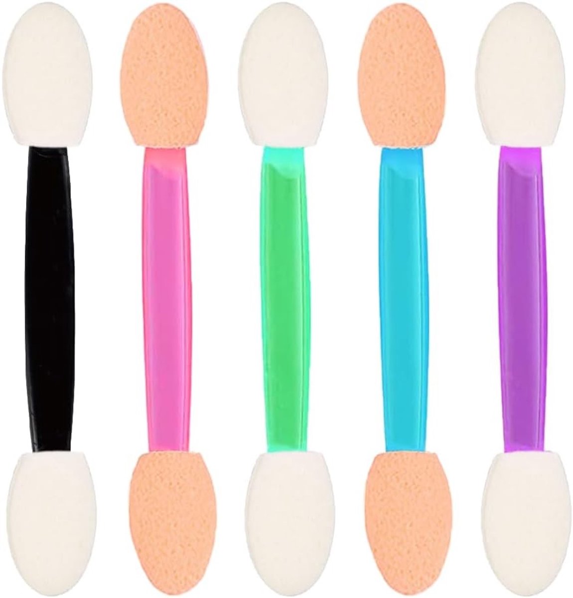 100 Stuks Wegwerp Oogschaduw Applicators, Dubbelzijdige Oogschaduw Borstels voor Make-up, Oogmake-up en Nail Art
