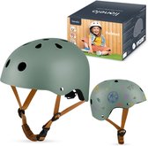 Lionelo Helmet Fietshelm voor kinderen - Maat 50-56cm - 20x23cm - S - Intertek Certificering - ABS & EPS Materialen - Verstelbare Pasvorm - 11 Ventilatieopeningen - Extra Kinbeschermer - Personaliseerbaar met Krijt en Stiften - EN1078 Gecertificeerd