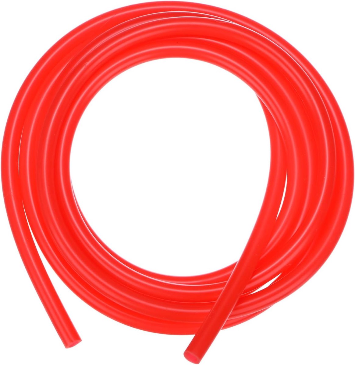 METERXITY Siliconen buis, 5/32" (4 mm) ID x 9/32" (7 mm) OD siliconenrubber vacuümbuis, 7ft (2 M) hoge temperatuur waterluchtslangpijp voor pomp/vloeistofoverdracht, thuisbrouwen/wijnmaken [rood]