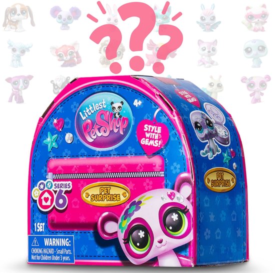 Boîte surprise Littlest Pet Shop série 6, avec image de panthère.