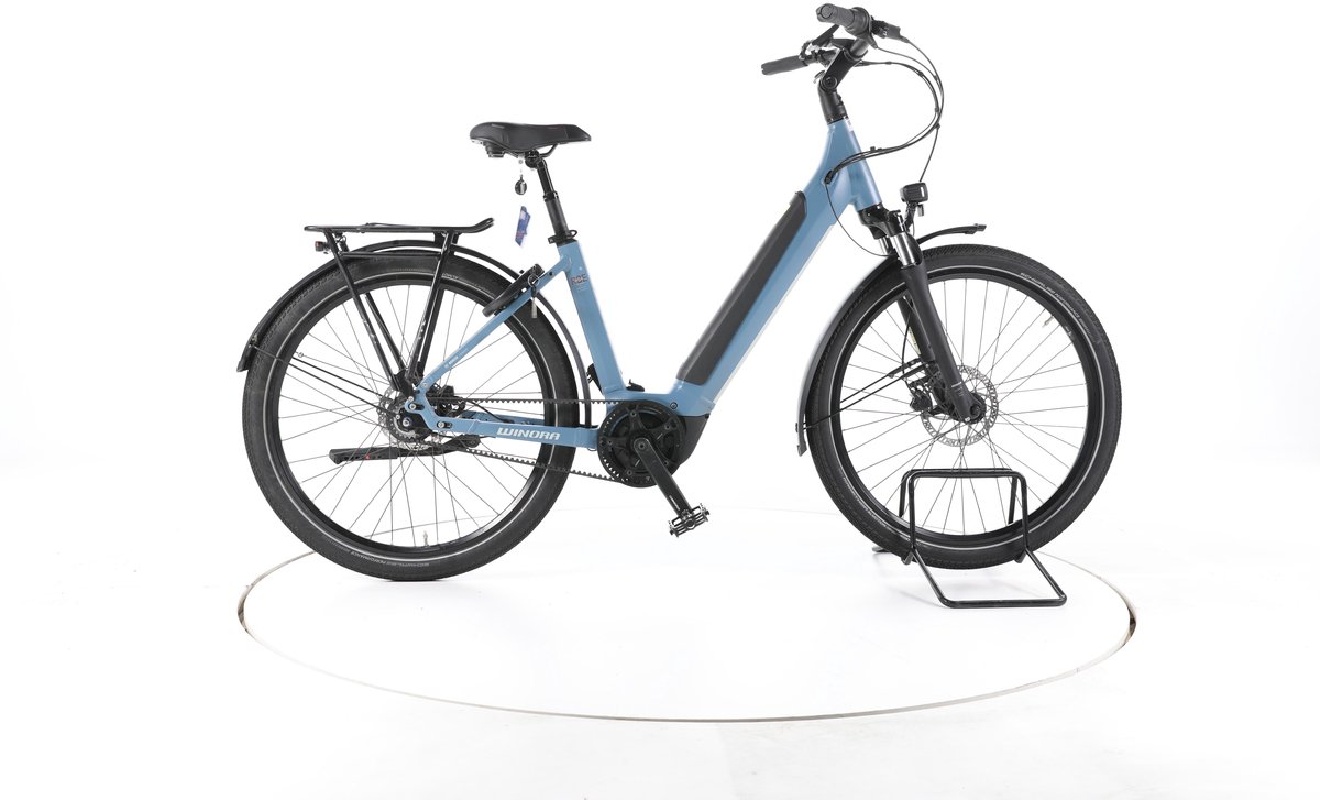 Winora Sinus R8e Elektrische citybike Bosch Accu 500Wh 27,5" 2025 blauw Pro