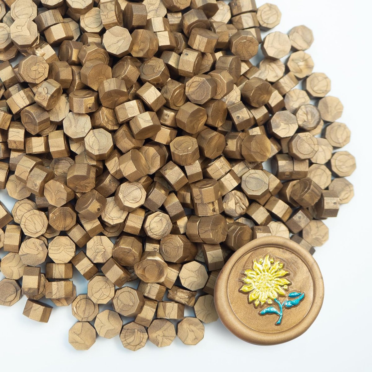 Wax Seal Beads - 520 Marrón Zegellak Parels voor Brieven, Wenskaarten, Wijnflessen & Knutselen | Professionele Kwaliteit voor Trouwkaarten & DIY Projecten