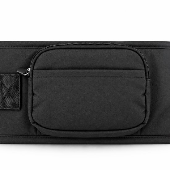 Deryan Pack Luxe Ergonomische draagzak - Babydrager + Opbergvakjes - Zwart van Deryan — afbeelding 2