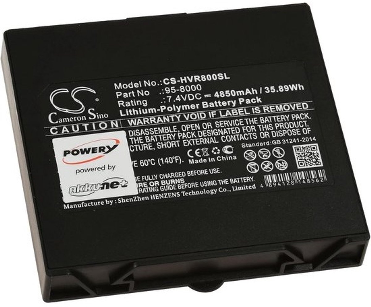 Vervangende Accu voor Humanware Type 95-8000 - 7.4V Li-Polymeer Batterij