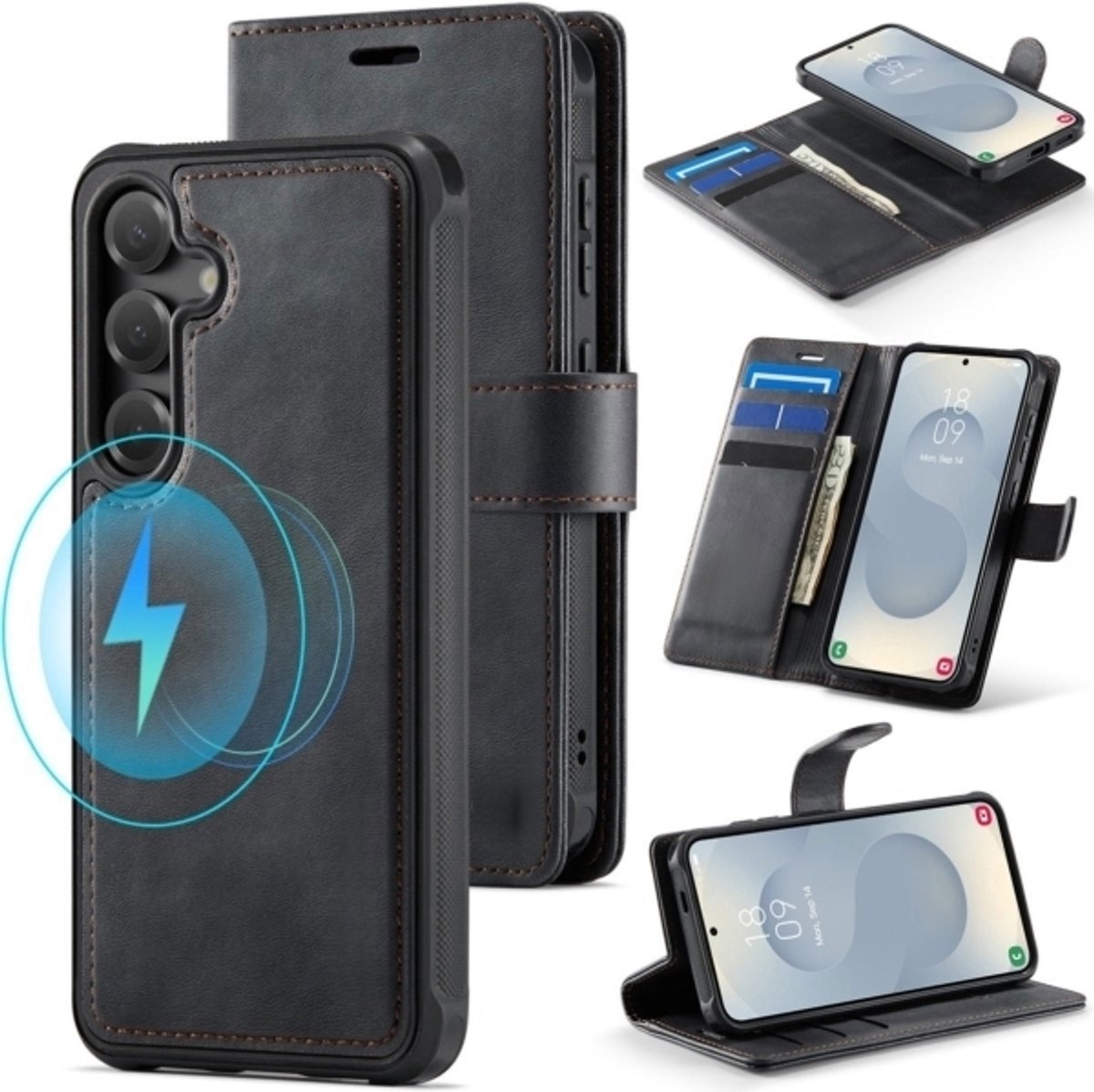 Cityhoesje - Samsung A27 - 2-in-1 Magnetic - MagSafe Case - Zwart