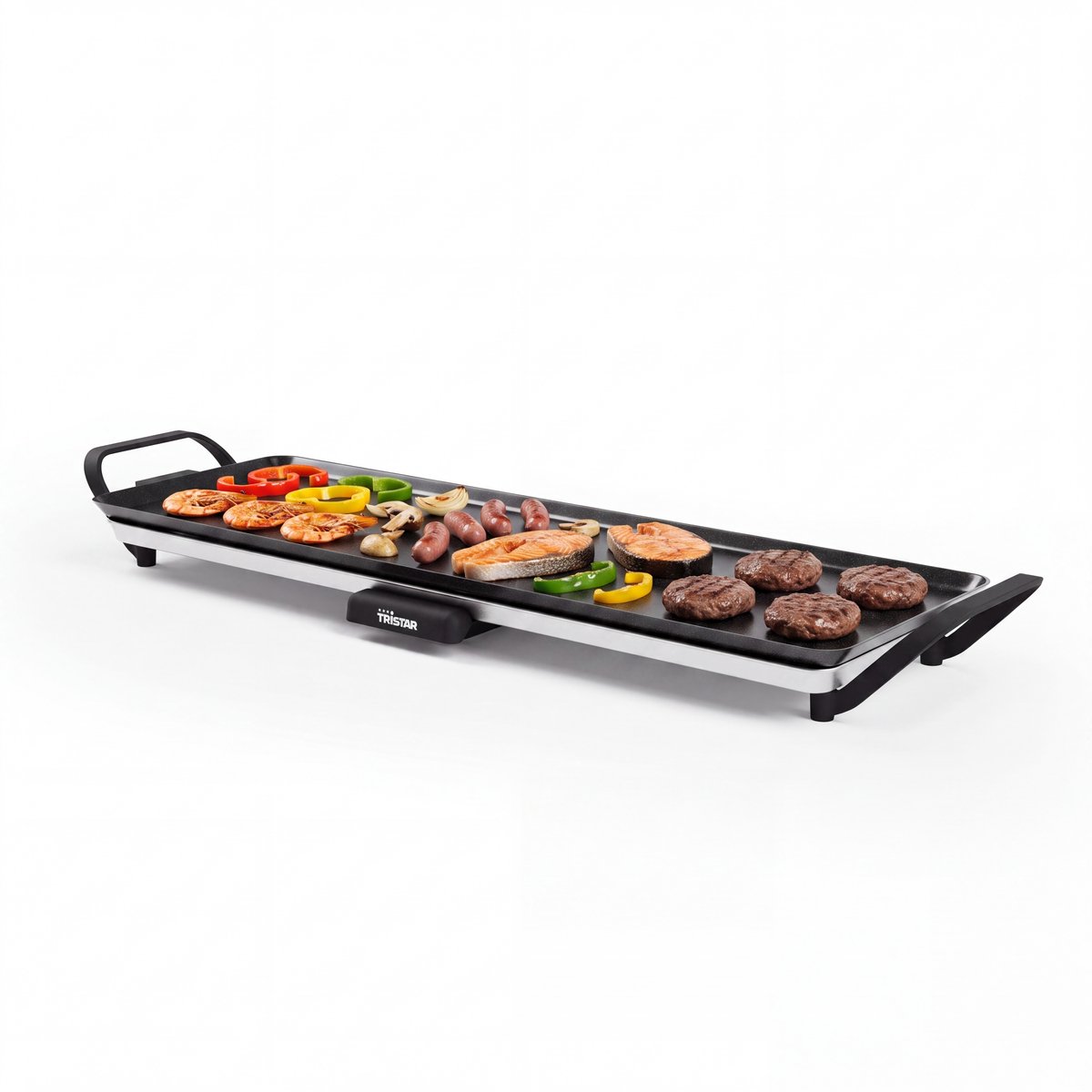 Bol.com Tristar Bakplaat - BP-2668 - 1800W - Gourmet, Grillplaat L 70x23cm - 6-8 personen aanbieding