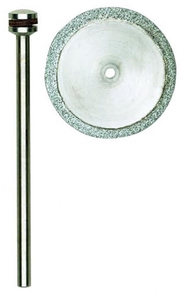 Diamantdoorslijpschijf 20 mm met drager voor precisiewerk