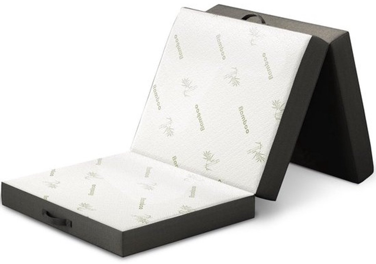 Opvouwbaar Drievoudig Gastenmatras met Afneembare Hoes - Comfortabel Slaap- en Loungemateriaal