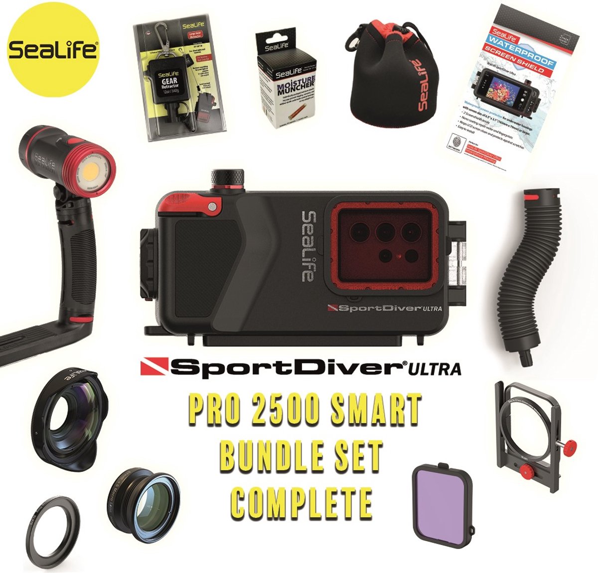 Sealife Sportdiver ULTRA Pro 2500 - Smart Bundle Set Complete