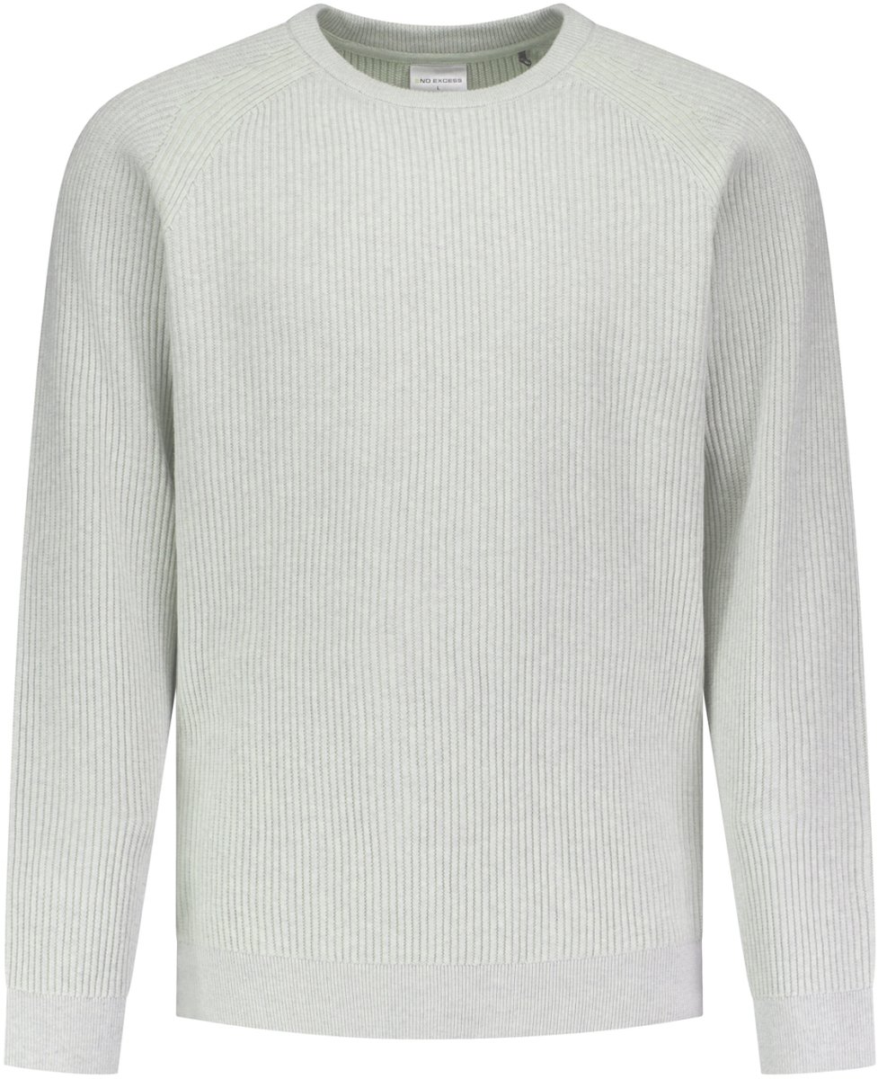 Pullover met ronde hals en tuck stitch