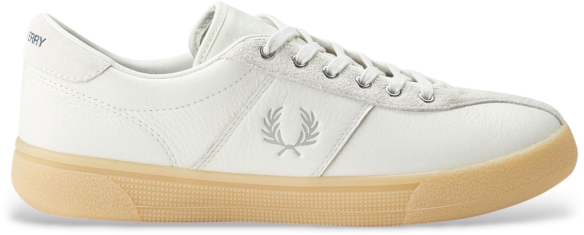 Fred Perry Sneakers van leer en suède Gebroken tennis Wit