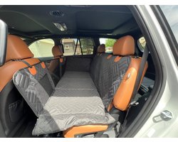 Phaedra Autostoelhoes voor Honden, Hoes voor achterbank voor honden met harde bodem 130x65cm - achterbankverlenger en autoscheider
