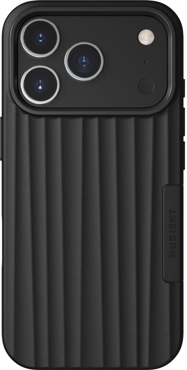 Nudient Bold MagSafe Case geschikt voor Apple iPhone 18 Pro/17 Pro Charcoal - Zwart