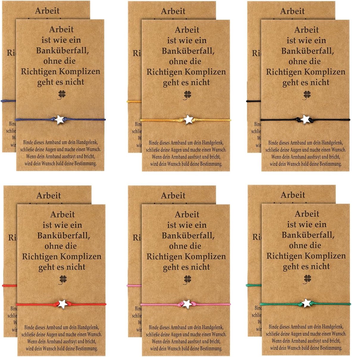 Wenskaarten, Bedankkaarten, Afscheidscadeau Voor Collega's, Afscheidskaarten Voor Kantoor en Werk, Teamwerkwenskaarten, Armbanden, Kaart, Bedankcadeau (Klassiek)