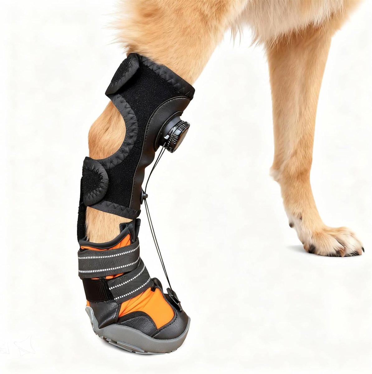 Correctiehulp voor honden, gewrichten, schoenen, orthese, voetlifter voor honden, corrigerende loophulp bij voetproblemen, veilige teenlifter, verbetert lopen en lopen (grijs, S)
