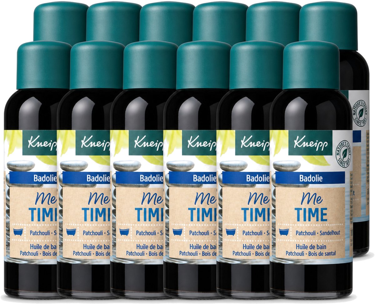 12 x Kneipp - Badolie - Me-Time - Patchouli & Sandelhout - 100 ml - Voordeelverpakking - 12 stuks