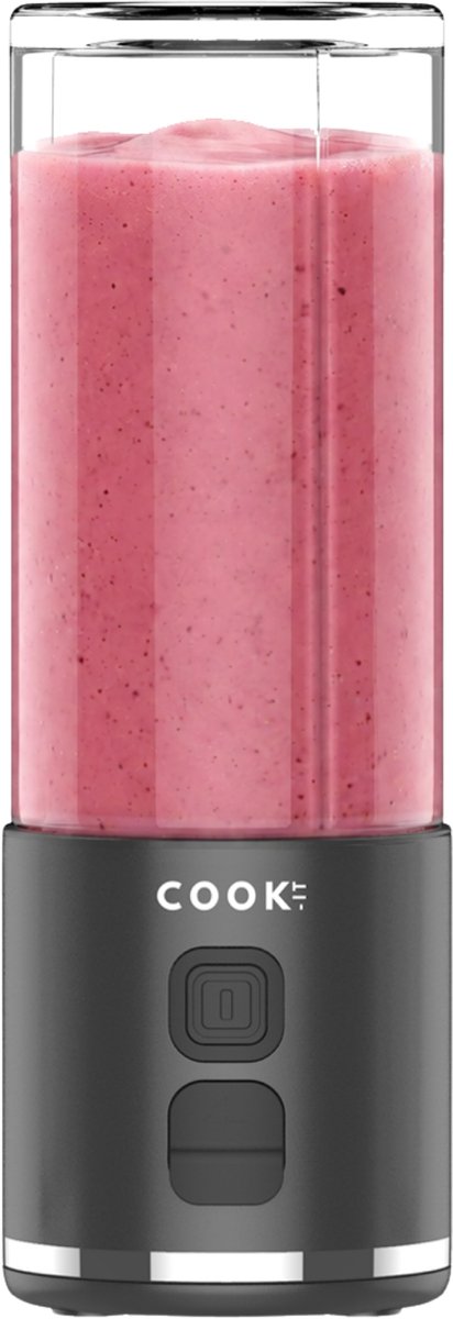 COOK-IT Draadloze Blender 350 ml – Smoothie Blender To Go – Mini Blender – 60W – 1500 mAh – Draagbaar