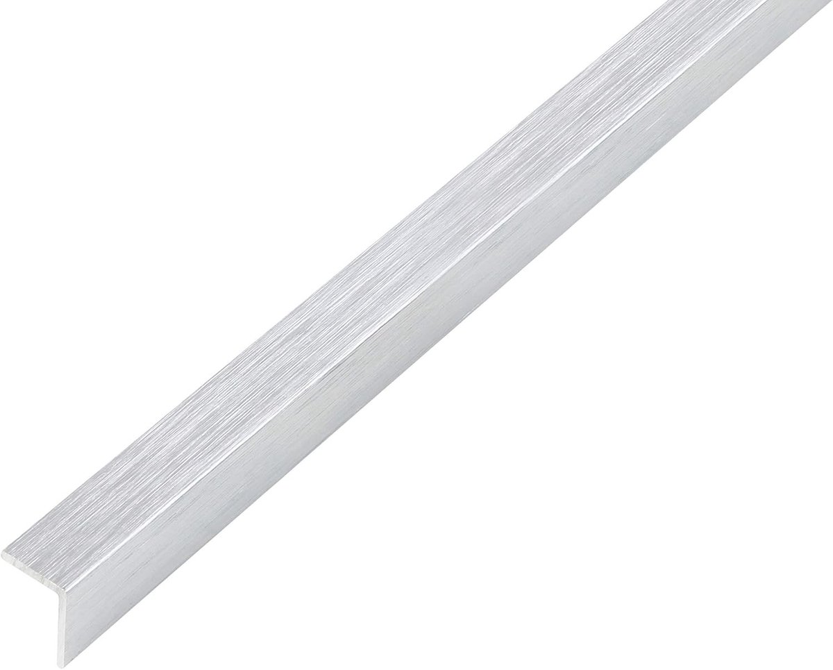 Hoekprofiel aluminium - Aluminium - 1000 x 15 x 15 mm - Zelfklevend Hoekprofiel met RVS-look - Voor Klussen en Afwerking