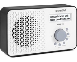 TechniSat VIOLA 200 - draagbare DAB+/FM-radio (met LCD-display, telescopische antenne, favorietenopslag, hoofdtelefoonaansluiting, net- en batterijvoeding, monoluidspreker, RDS, PLL)