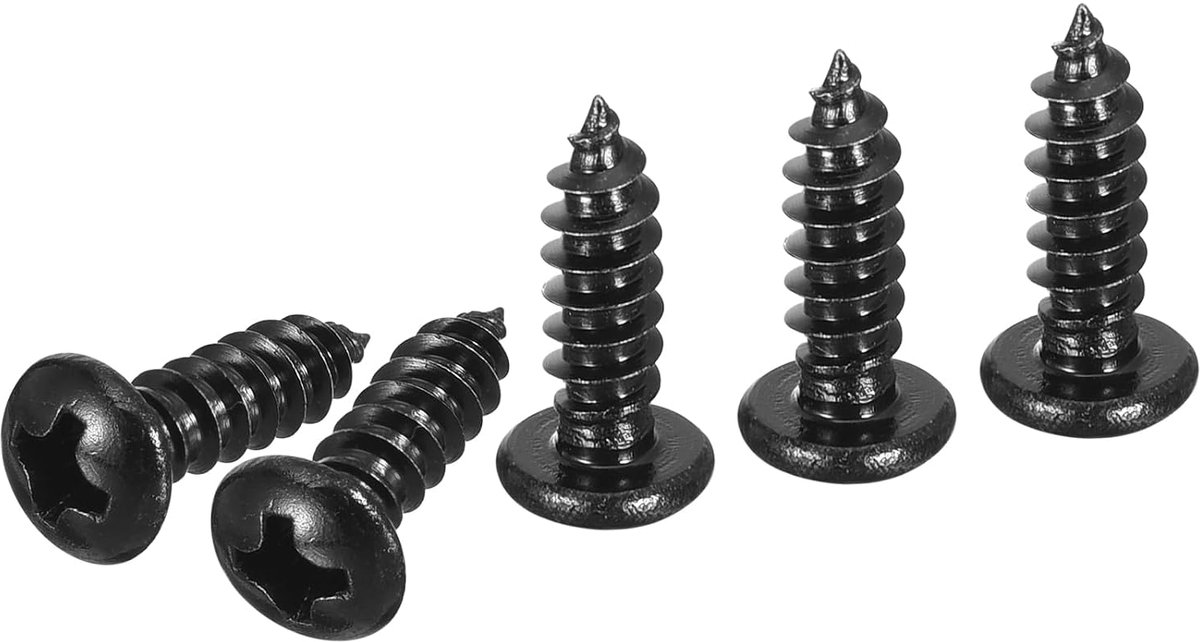 Zelftappende Schroeven #8x1/2" - Gevreesd RVS 304 - 50 Stuks - Perfect voor Houtbewerking - ShopVlot