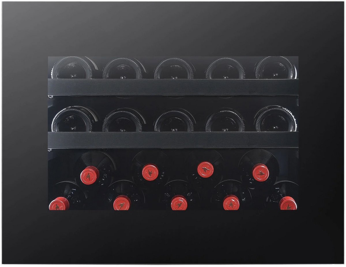 Nestor M NWXE119FN1 - Inbouw Wijnkoelkast - Push2Open - Nismaat 45 cm H - 19 Flessen - 1 zone - 3 kleuren LED