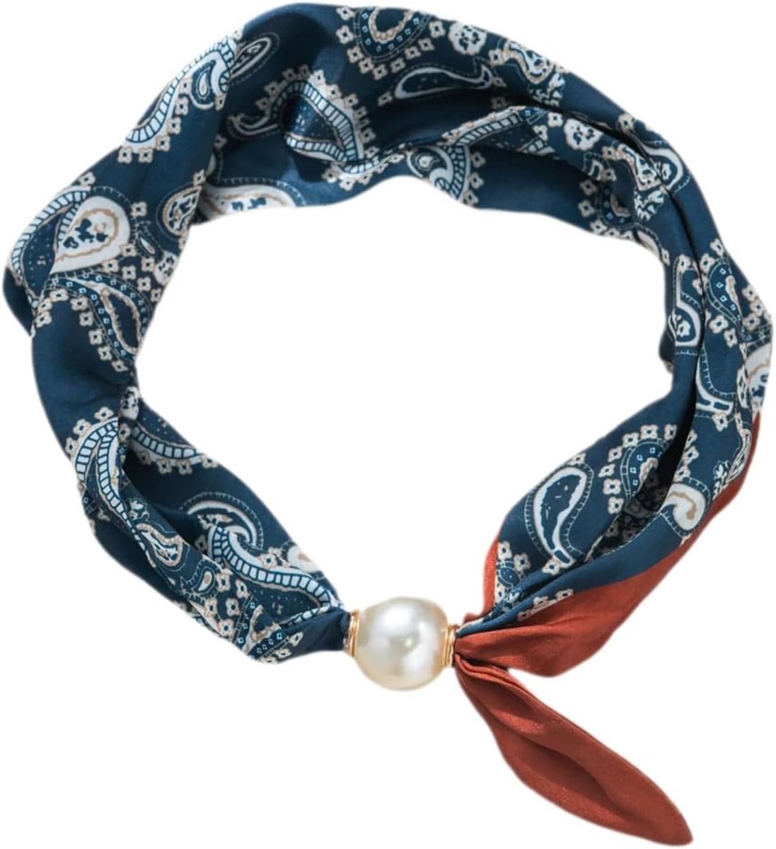 Elegante zwarte en witte sjaal met hanger voor formele gelegenheden, kostuums en cadeaus
