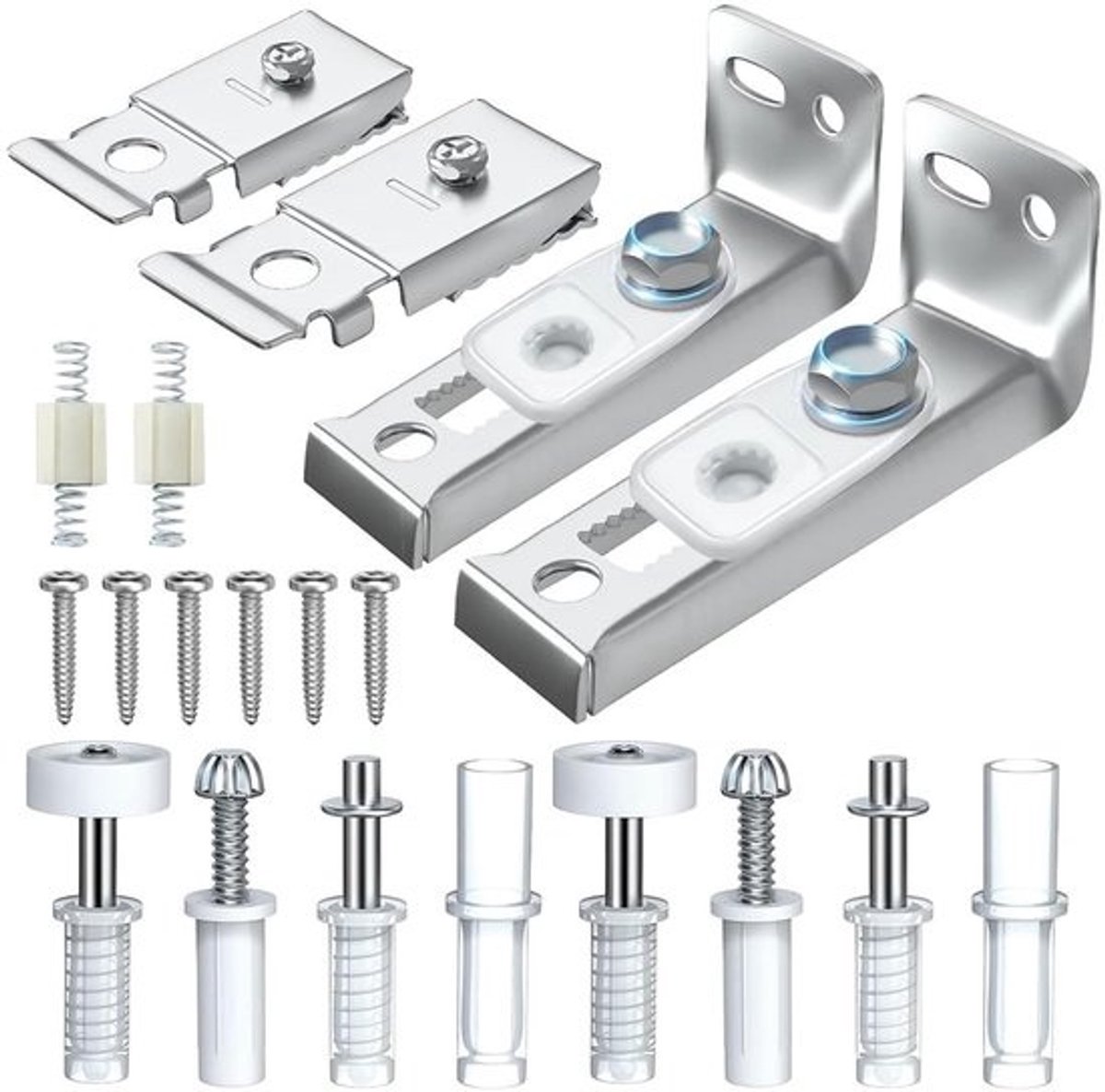 18-delige reparatieset voor vouwdeuren - koolstofstaal - opvouwbare schuifdeur hardwareset - opvouwbare zakdeur - deurreparatie met koolstofstaal .