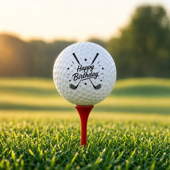 Golfballen Happy Birthday - Verjaardag Golf Cadeau - 15 stuks - Wilson - Golfbal met Opdruk van Wilson — afbeelding 3