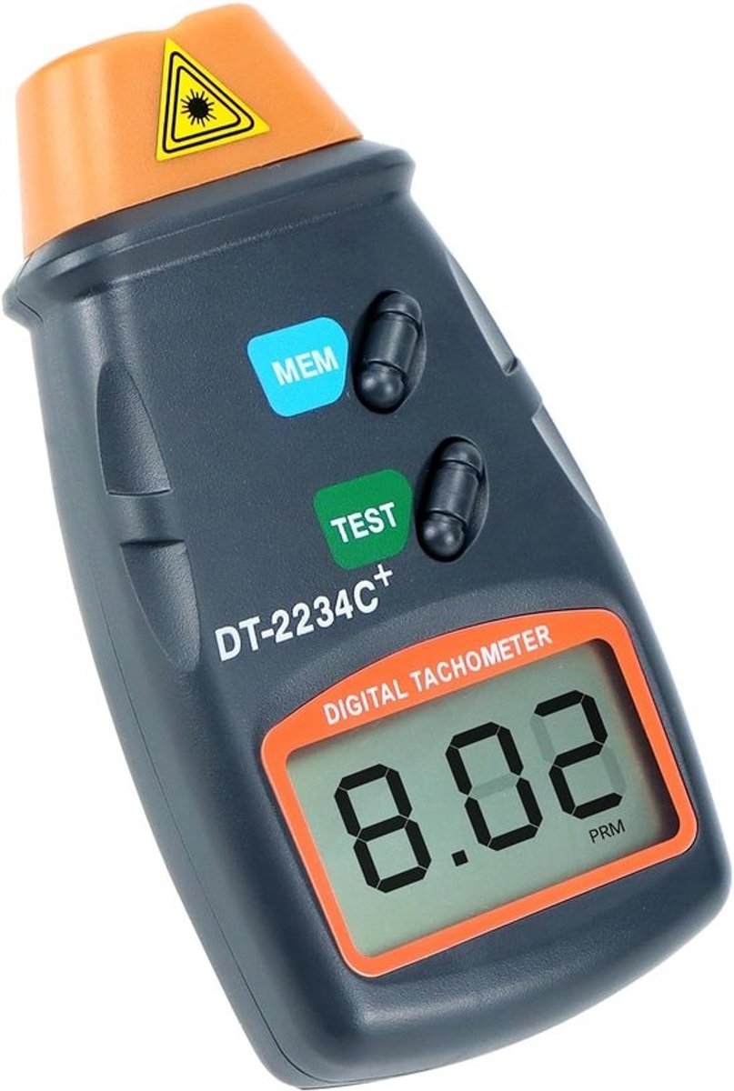 Digitale Toerenteller met Groot LCD-Scherm - Contactloze Laser Foto Toerenteller