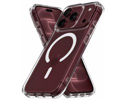 Hoesje – Geschikt voor iPhone 17 Pro Max / 18 Pro Max - Transparant - Geschikt voor MagSafe – Slank - Shock proof hoes