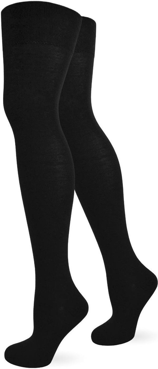 Effen overknee-laarzen