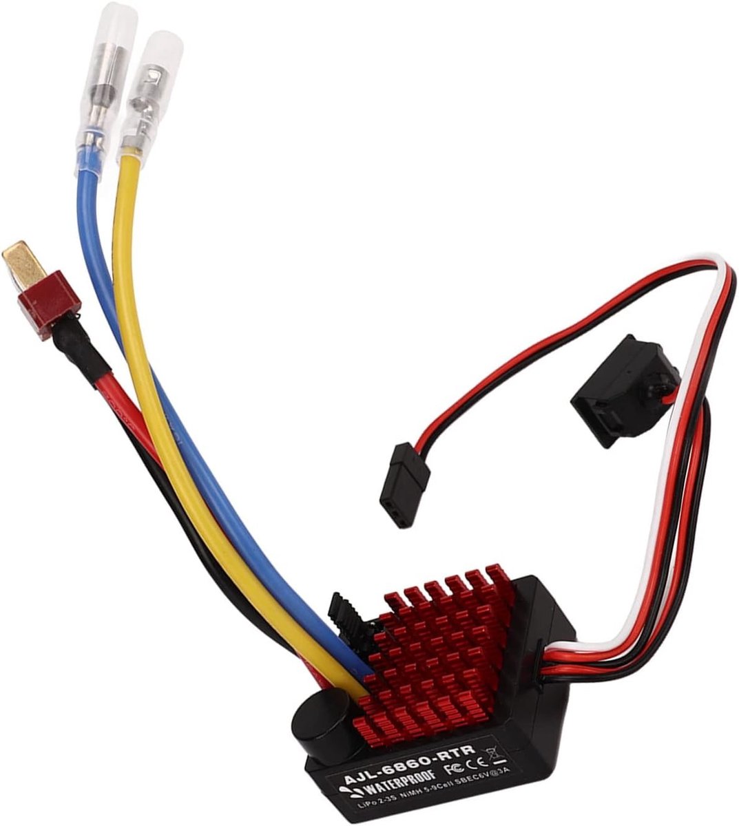 Hoge Prestaties Elektronische Snelheidsregelaar voor 1/10 RC Auto's, Boten en Tanks - Waterdicht en Stofdicht Design