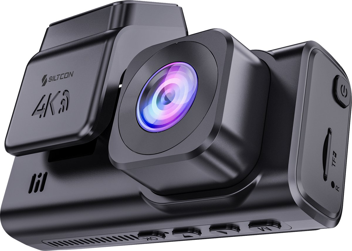 Siltcon® Dashcam 4K Ultra HD - 2.5K Achtercamera - Dashcam Voor Auto Voor en Achter - WiFi & App - Ingebouwde GPS - Nachtzicht - G-Sensor - Loop Recording – Auto Camera - Parkeermodus - 170° Groothoek - Incl. 64GB SD - Incl. Oplaadkabels Telefoon thumbnail 2