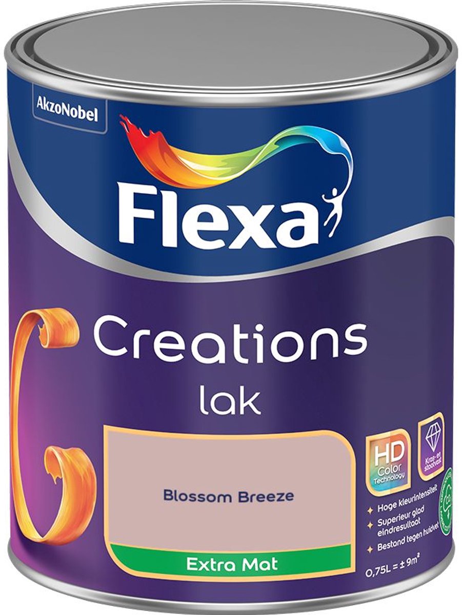 Flexa - Creations Lak Extra Mat - Blossom Breeze - 750 Ml - Kleur Van Het Jaar 2027