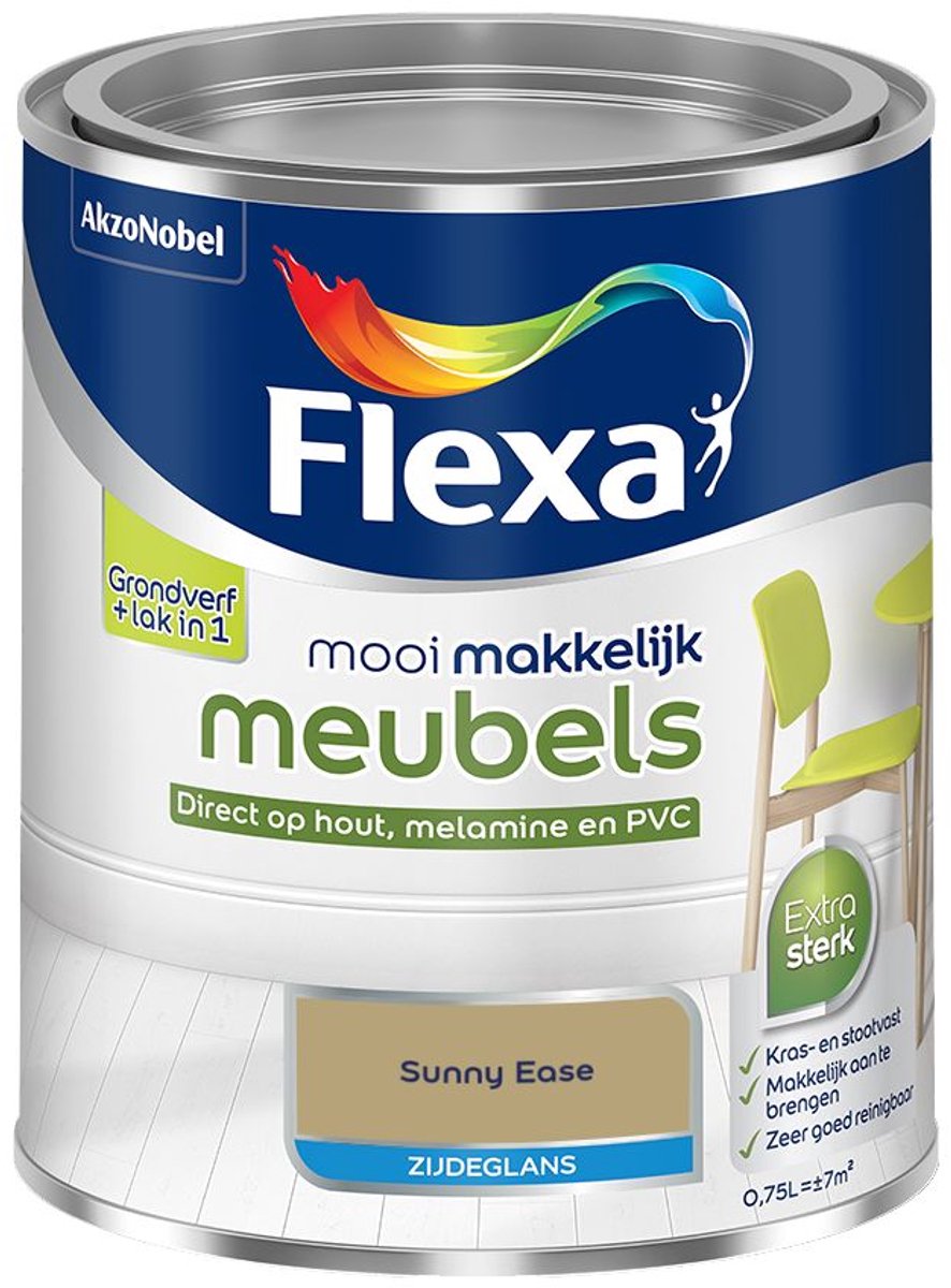 Flexa - Mooi Makkelijk Meubels Zijdeglans - Sunny Ease - 750 Ml - Kleur Van Het Jaar 2027